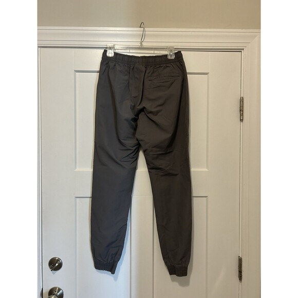 Nike Medium Gray Cotton Nylon Elastic Waist Soft Lined Windbreaker Jogger Pants - Picture 5 of 6